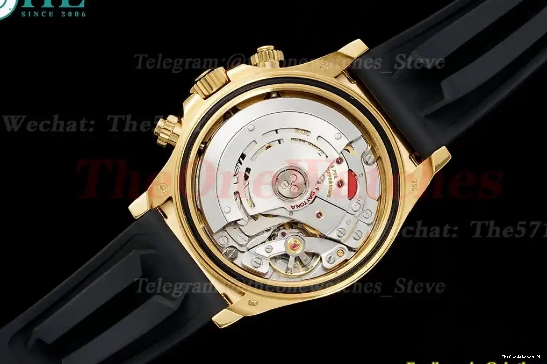 RU Gem Daytona N6F 40mm Dia YG 116518 DD4130 Black 0401